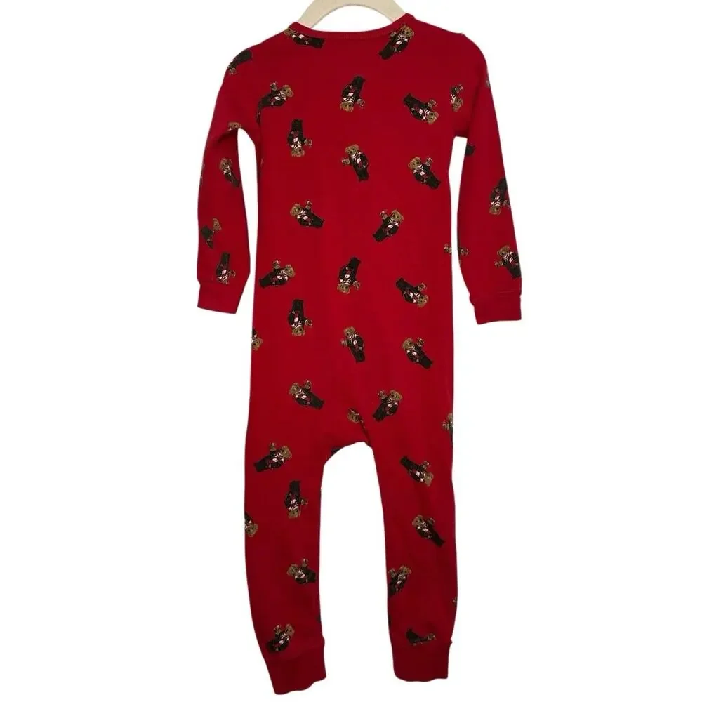 Polo Ralph Lauren Baby Polo‎ Bear Stretch Jersey Pajamas One Piece Size 18-24M